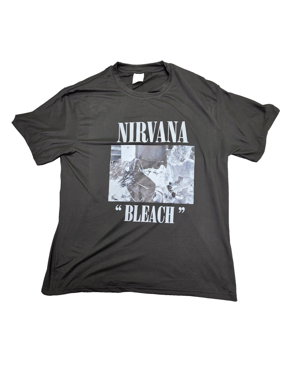 Nirvana "Bleach" Graphic Black Short Sleeve T-Shirt Size Mens Medium